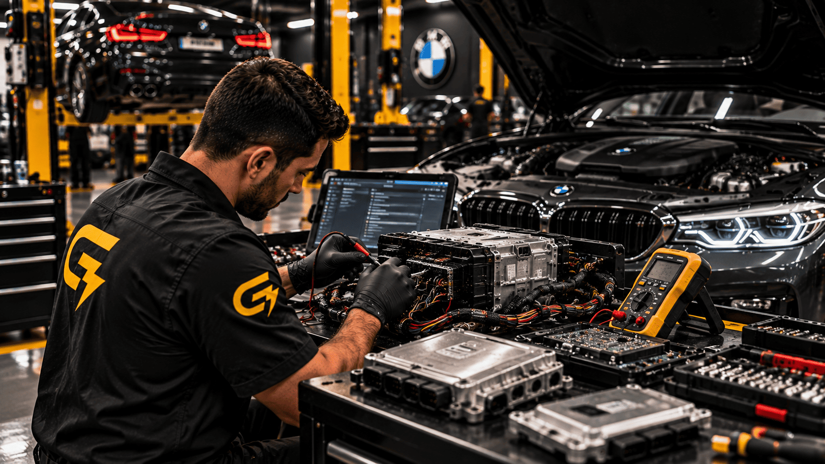 Diagnóstico electrónico BMW en Bogotá con revisión de módulos
