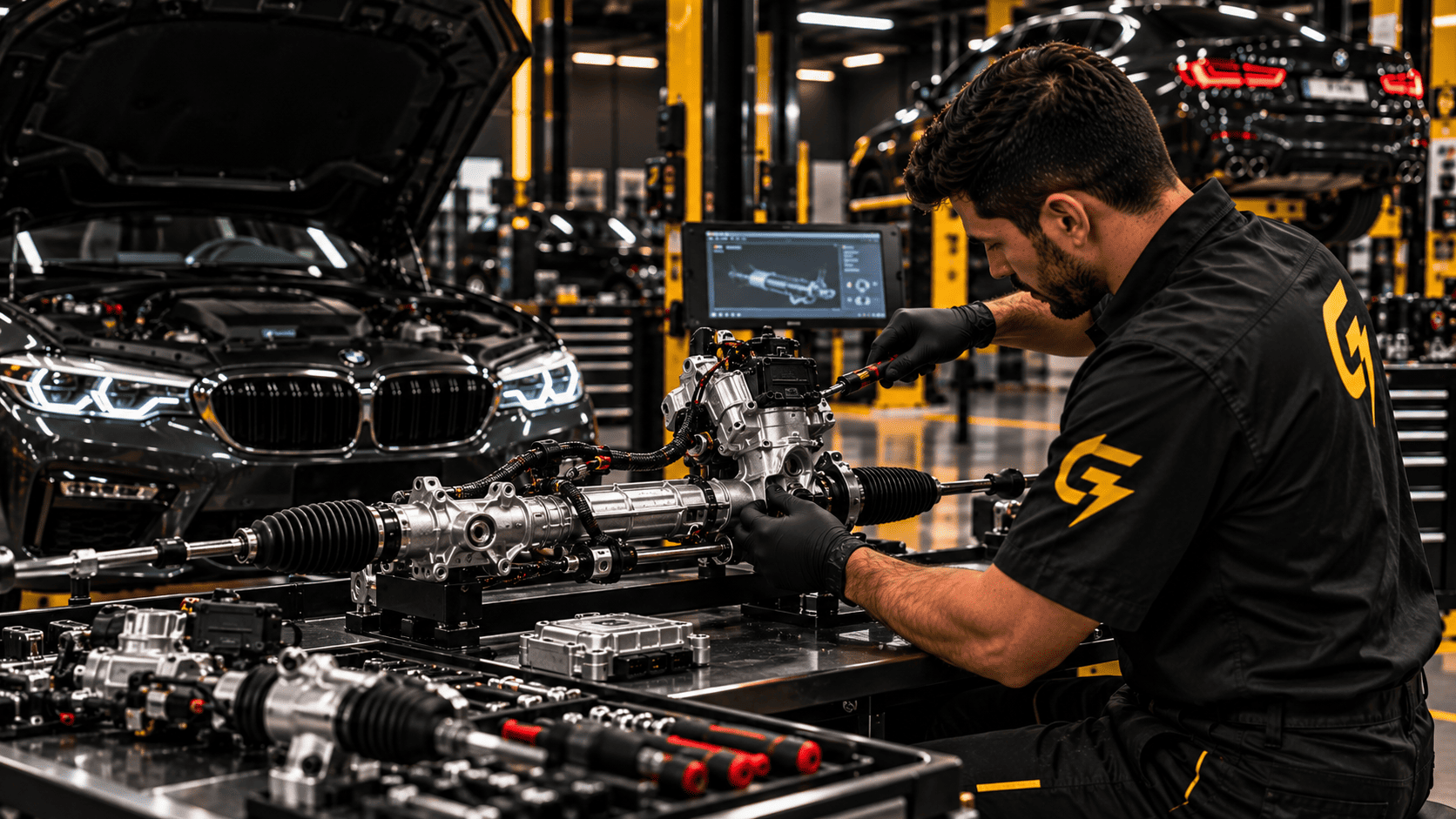 Diagnóstico y reparación de dirección electroasistida BMW en Bogotá