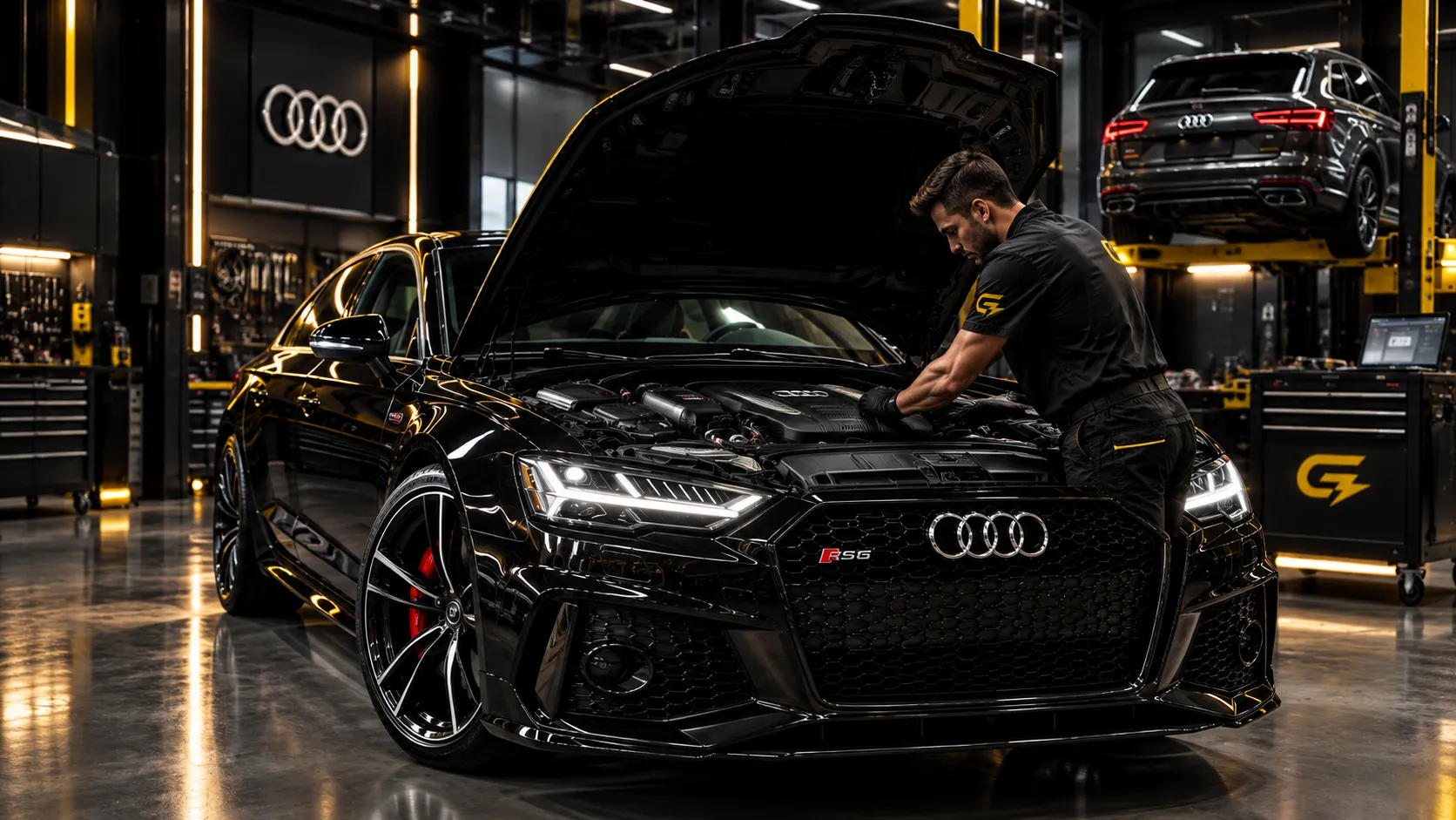 Taller especializado Audi en Bogotá y La Calera con vehículo Audi de alta gama
